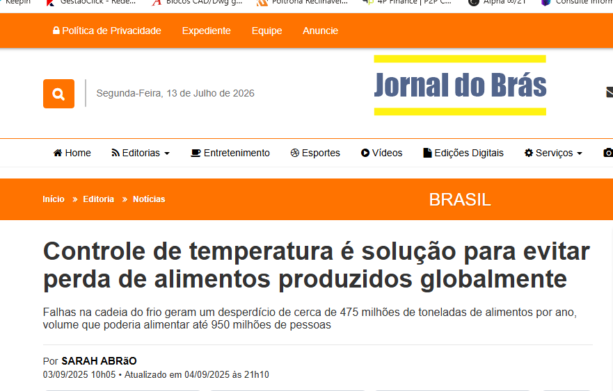 Reportagem: Controle de temperatura é solução para evitar perda de alimentos